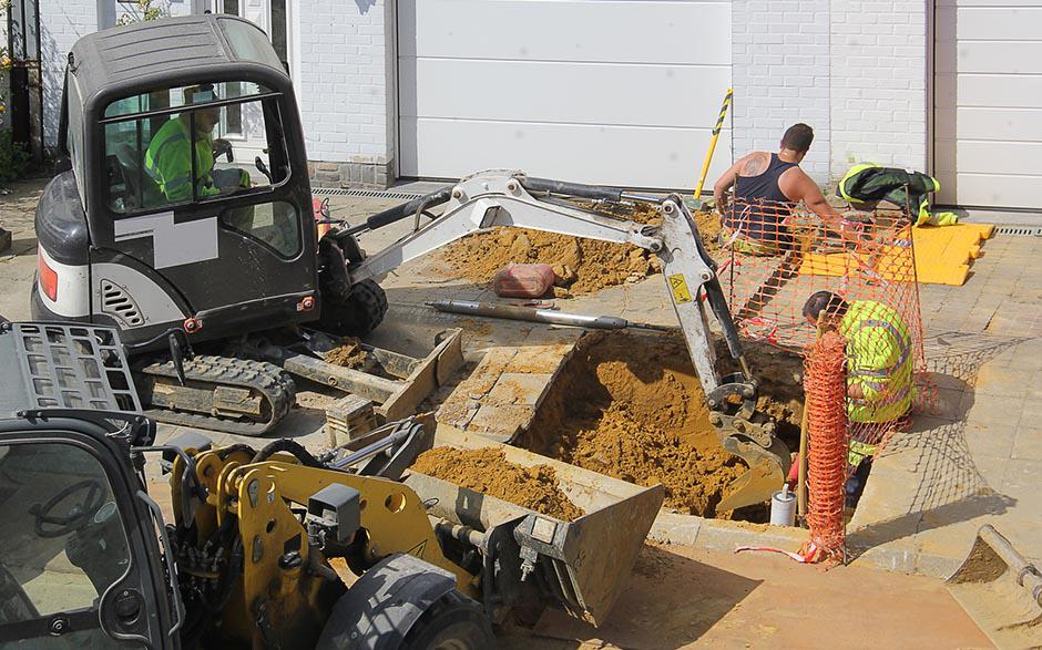 travaux assainissement Sacy-le-Grand